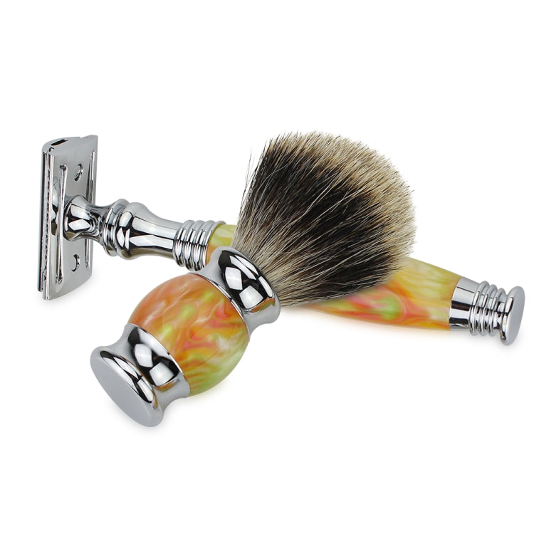 FK-6W Men Manual Shaving Razor Kit with Shaving Brush / Bowl / Soap / Brush Stand / Blades