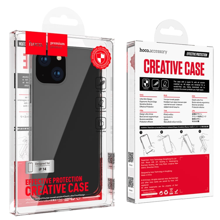 For iPhone 14 hoco Fascination Series TPU Phone Case (Black)