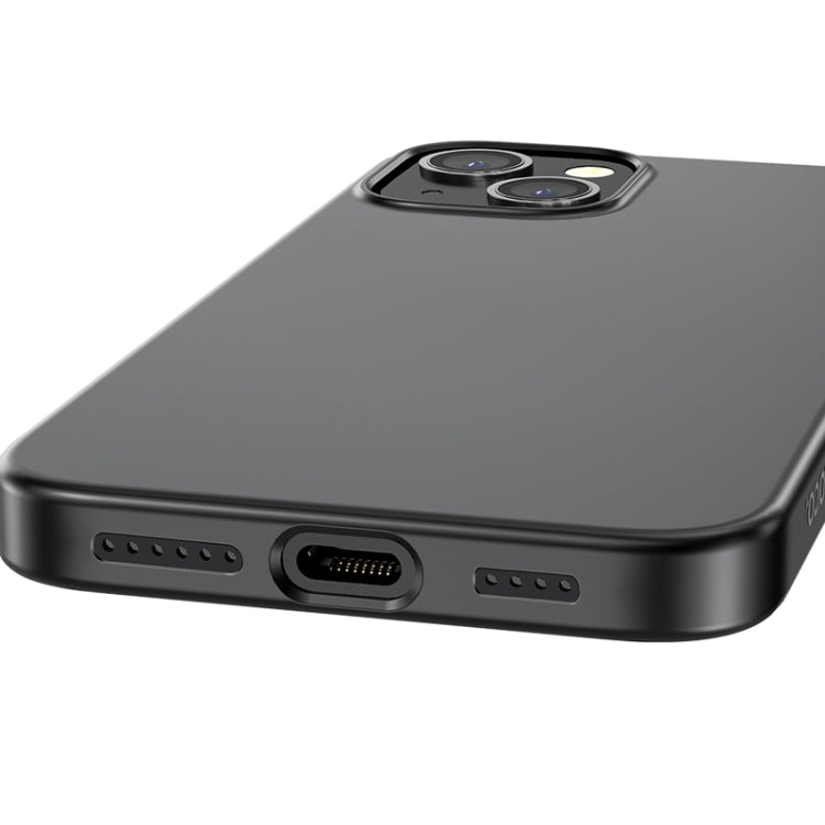 For iPhone 14 Plus hoco Fascination Series TPU Phone Case (Black)