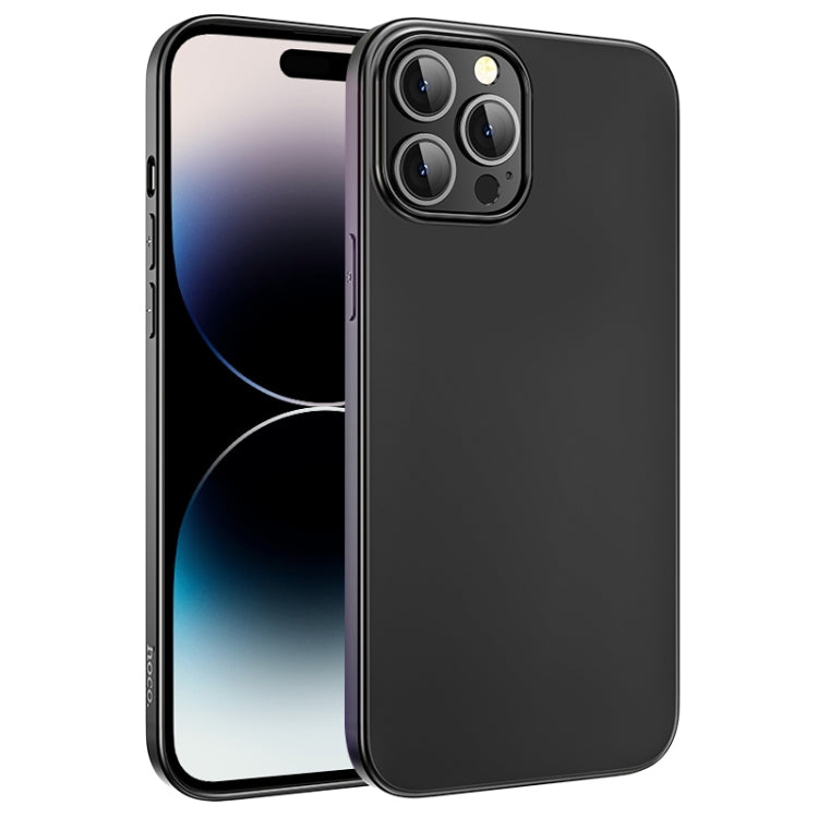 For iPhone 14 Pro hoco Fascination Series TPU Phone Case(Black)