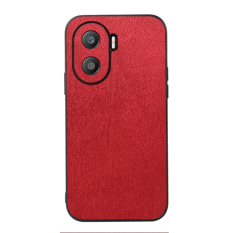 For Honor X40i Wood Texture PU Phone Case