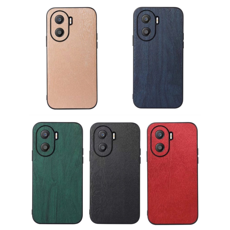 For Honor X40i Wood Texture PU Phone Case