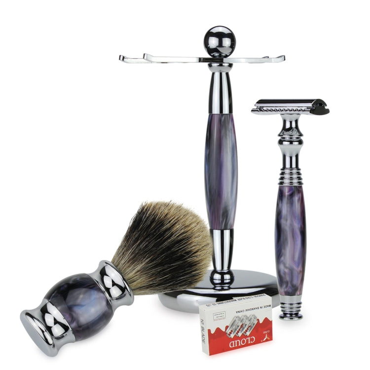 FK-7U Men Manual Shaving Razor Kit with Shaving Brush / Bowl / Soap / Brush Stand / Blades