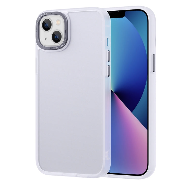 For iPhone 14 Gold Version Frosted Back Shockproof Phone Case