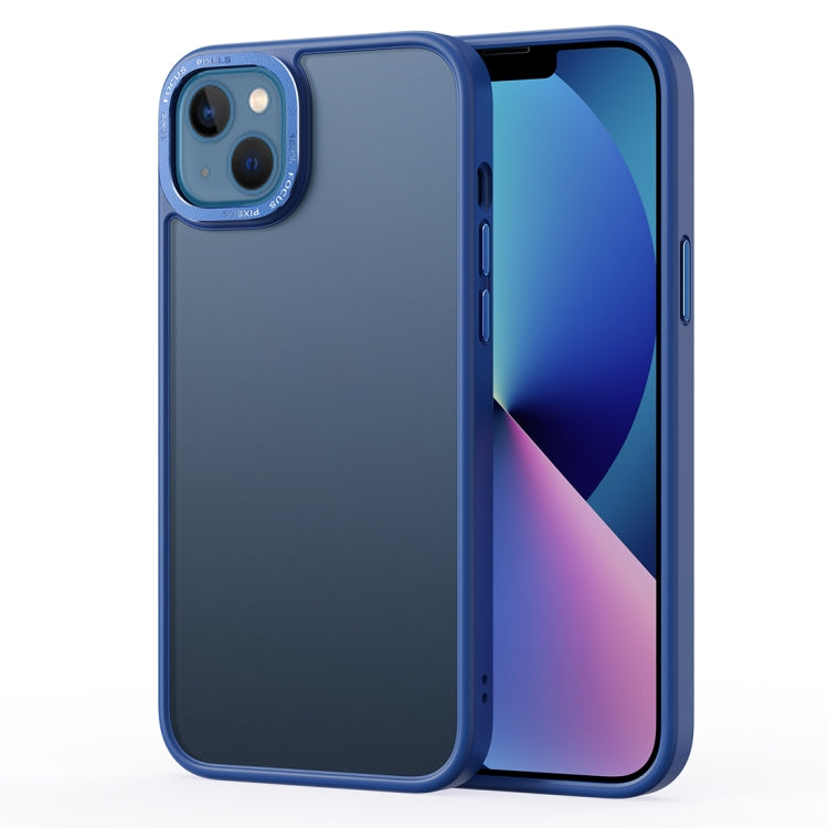 For iPhone 14 Plus Gold Version Frosted Back Shockproof Phone Case