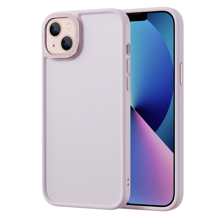 For iPhone 14 Plus Gold Version Frosted Back Shockproof Phone Case