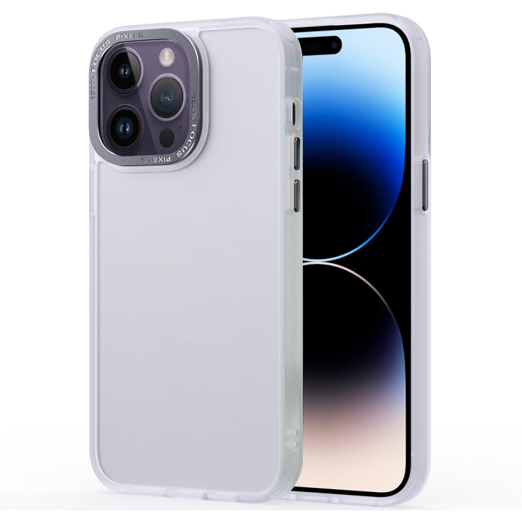 For iPhone 14 Pro Gold Version Frosted Back Shockproof Phone Case