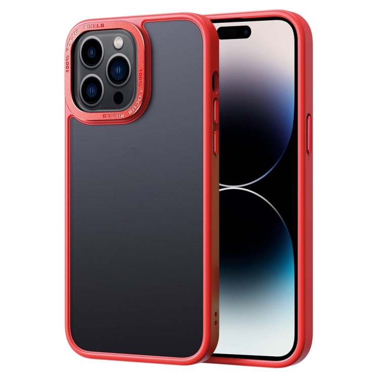For iPhone 14 Pro Max Gold Version Frosted Back Shockproof Phone Case