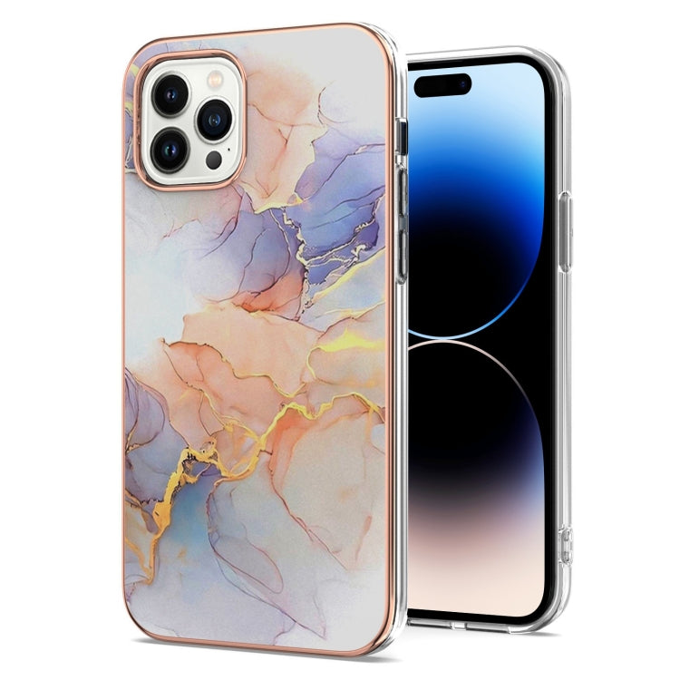 For iPhone 14 Pro Electroplating Pattern IMD TPU Shockproof Case