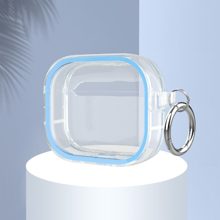 Two-color Photo Frame PC+TPU Anti-fall Wireless Earphone Case with Hook For AirPods 3