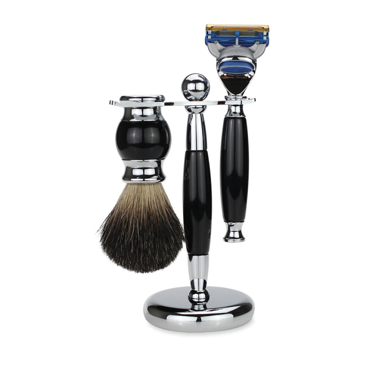 FK-9 6 In 1 Men Manual Shaving Razor Kit with Shaving Brush / Bowl / Soap / Brush Stand / Blades