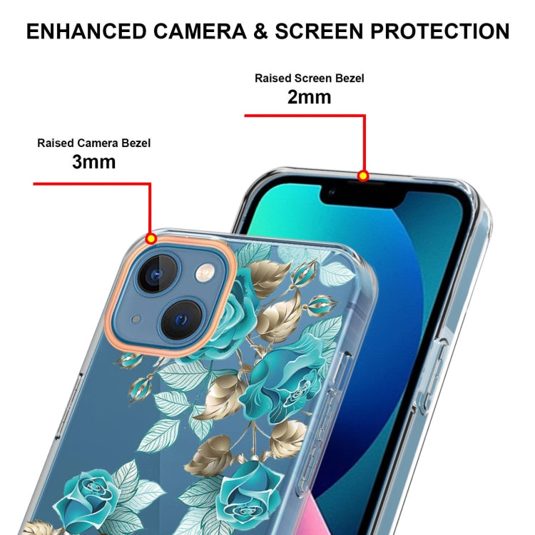 For iPhone 14 Flowers and Plants Series IMD TPU Phone Case