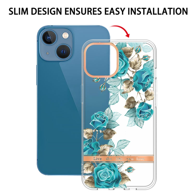 For iPhone 14 Plus Flowers and Plants Series IMD TPU Phone Case