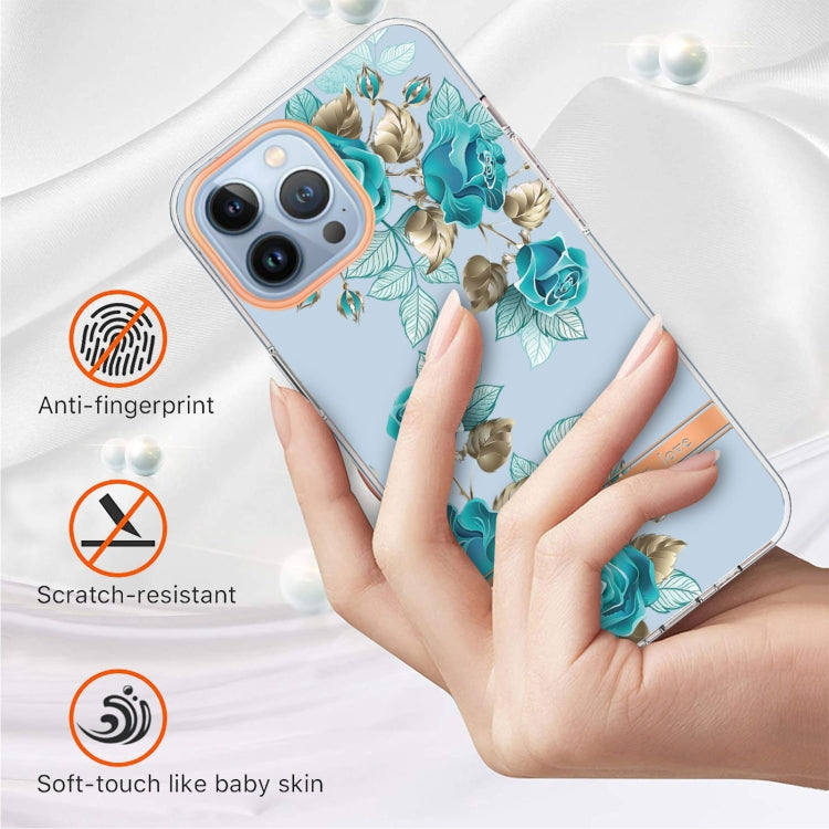 For iPhone 14 Pro Flowers and Plants Series IMD TPU Phone Case