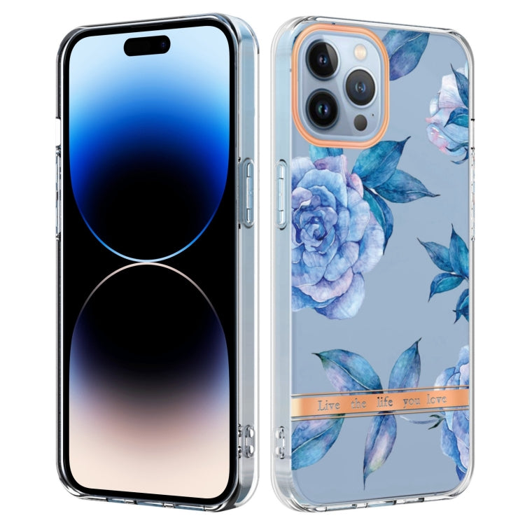 For iPhone 14 Pro Flowers and Plants Series IMD TPU Phone Case