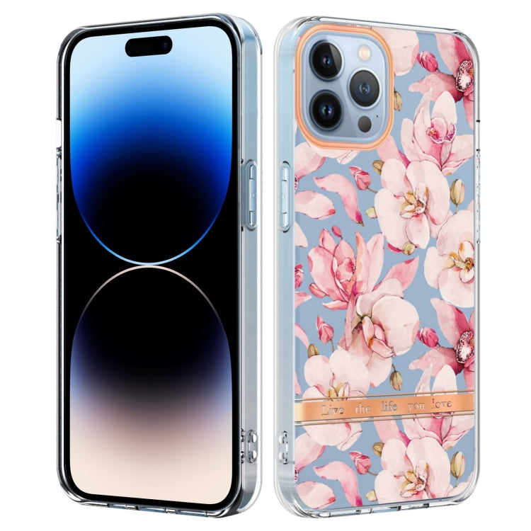 For iPhone 14 Pro Flowers and Plants Series IMD TPU Phone Case