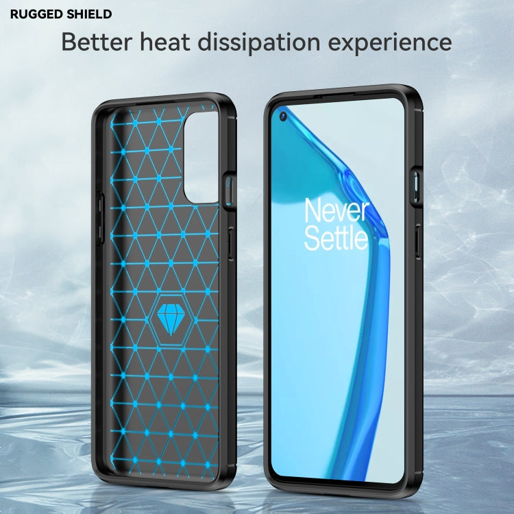For OnePlus 9R Brushed Texture Carbon Fiber TPU Phone Case