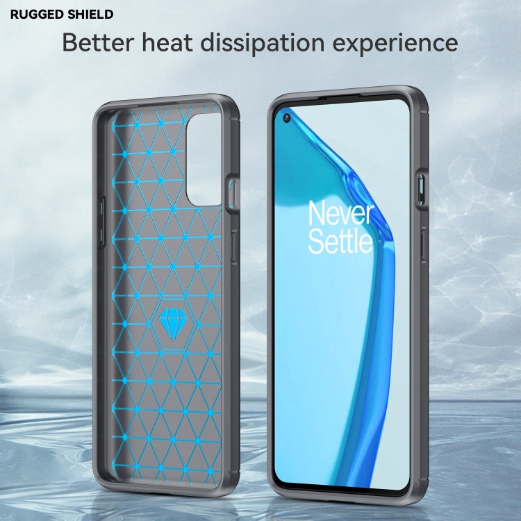 For OnePlus 9R Brushed Texture Carbon Fiber TPU Phone Case