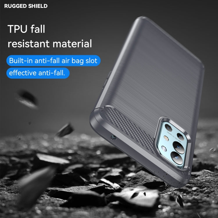 For OnePlus 9R Brushed Texture Carbon Fiber TPU Phone Case