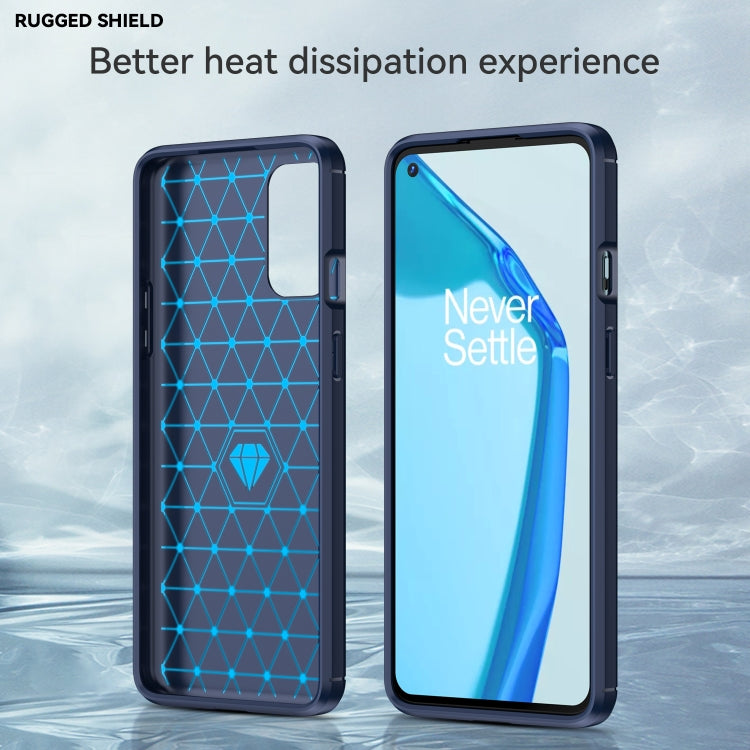 For OnePlus 9R Brushed Texture Carbon Fiber TPU Phone Case