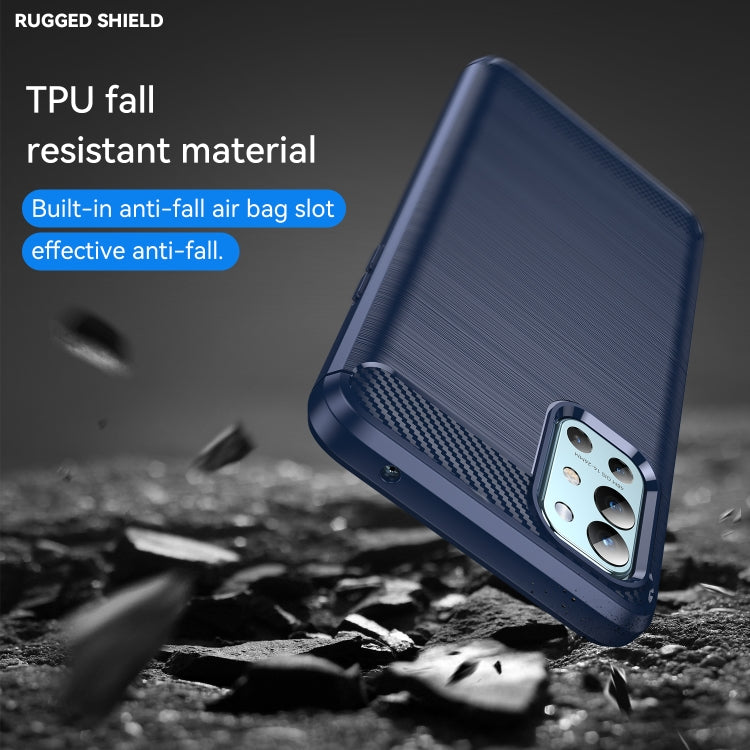 For OnePlus 9R Brushed Texture Carbon Fiber TPU Phone Case