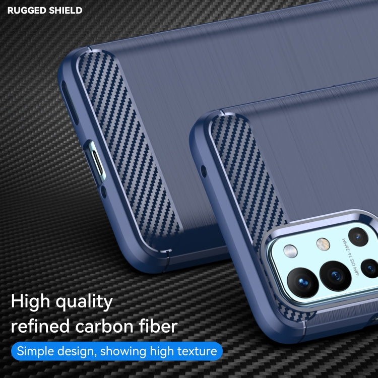 For OnePlus 9R Brushed Texture Carbon Fiber TPU Phone Case