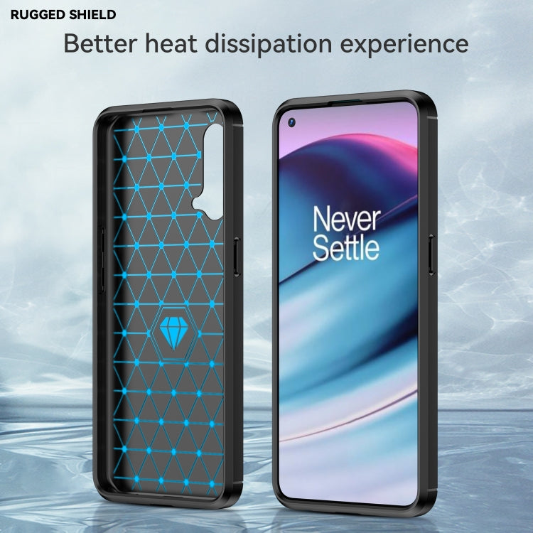 For OnePlus Nord CE 5G Brushed Texture Carbon Fiber TPU Phone Case