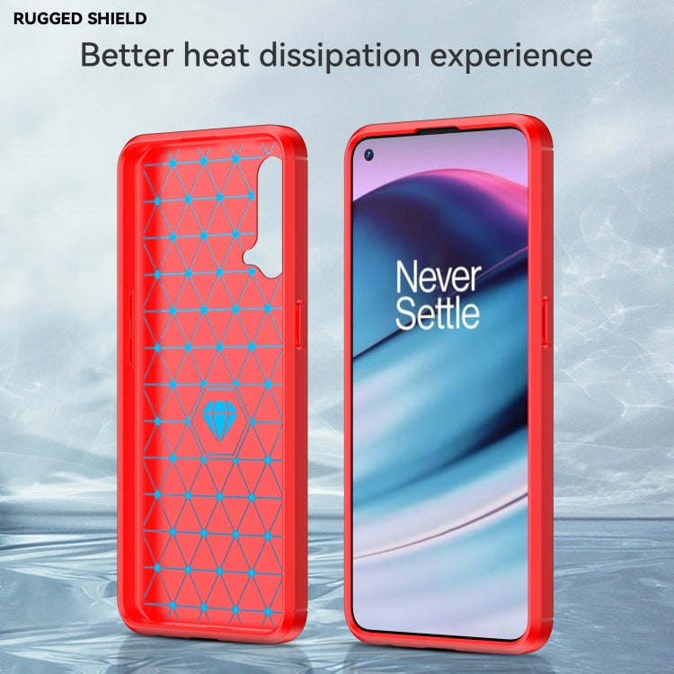 For OnePlus Nord CE 5G Brushed Texture Carbon Fiber TPU Phone Case