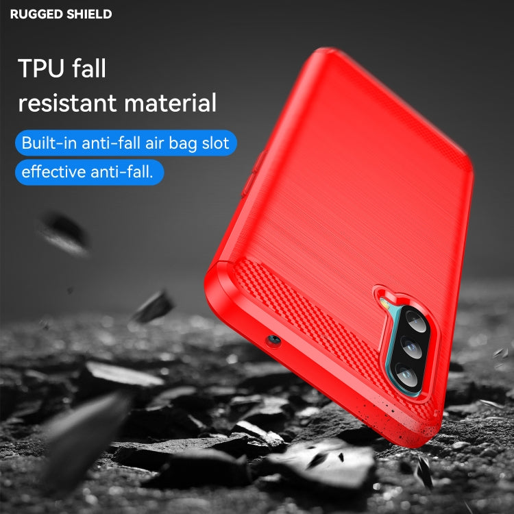 For OnePlus Nord CE 5G Brushed Texture Carbon Fiber TPU Phone Case