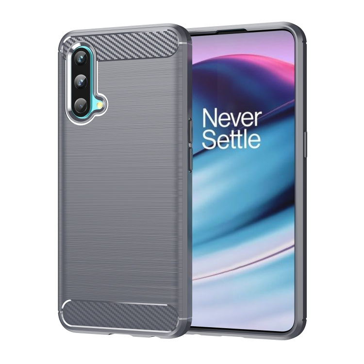 For OnePlus Nord CE 5G Brushed Texture Carbon Fiber TPU Phone Case