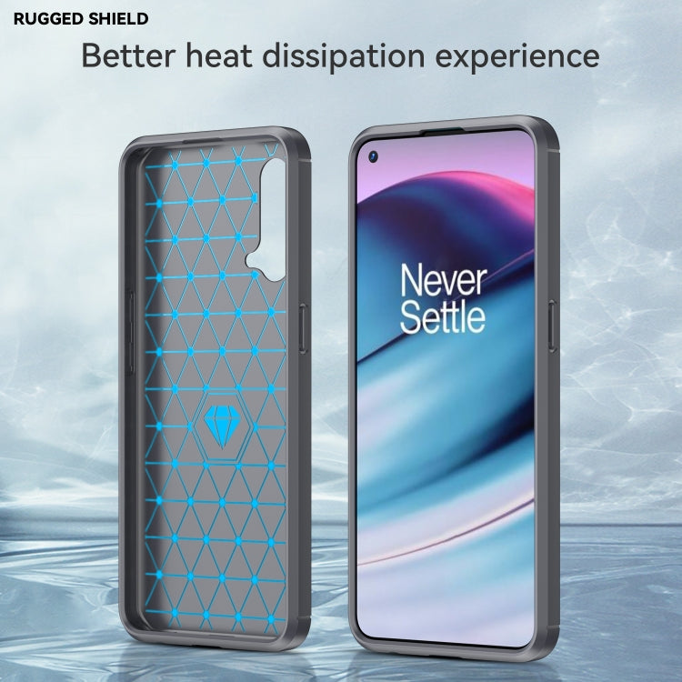 For OnePlus Nord CE 5G Brushed Texture Carbon Fiber TPU Phone Case