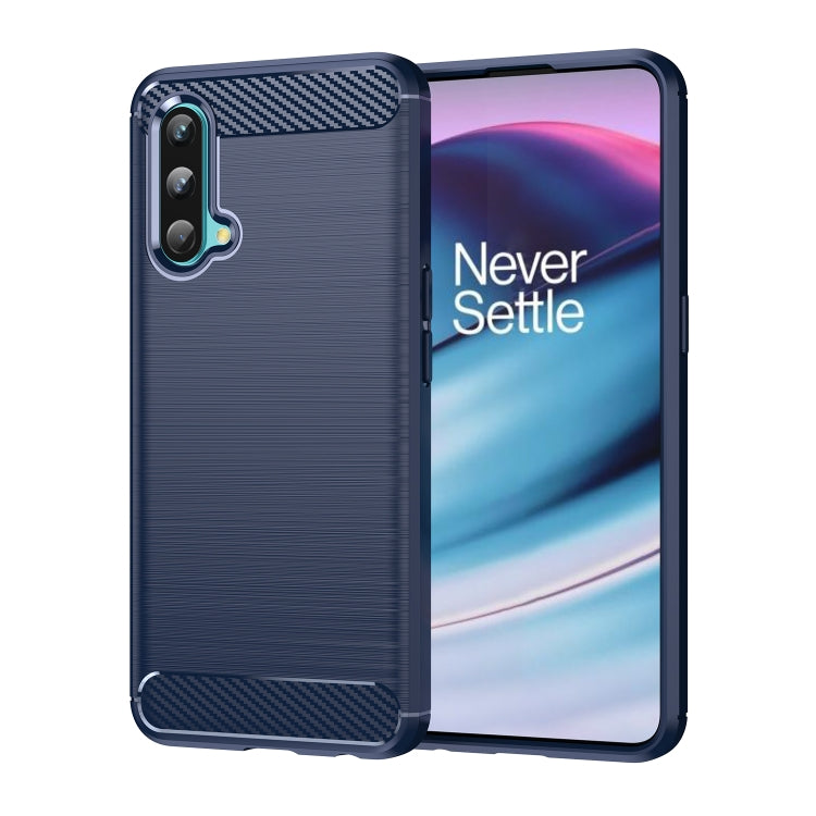 For OnePlus Nord CE 5G Brushed Texture Carbon Fiber TPU Phone Case