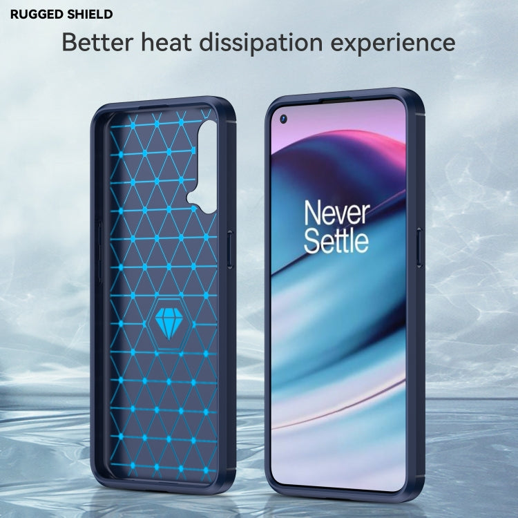 For OnePlus Nord CE 5G Brushed Texture Carbon Fiber TPU Phone Case