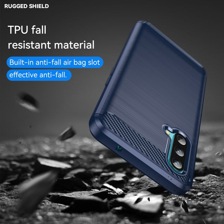 For OnePlus Nord CE 5G Brushed Texture Carbon Fiber TPU Phone Case