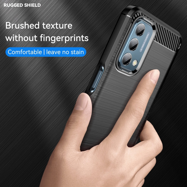 For OnePlus Nord N200 5G Brushed Texture Carbon Fiber TPU Phone Case