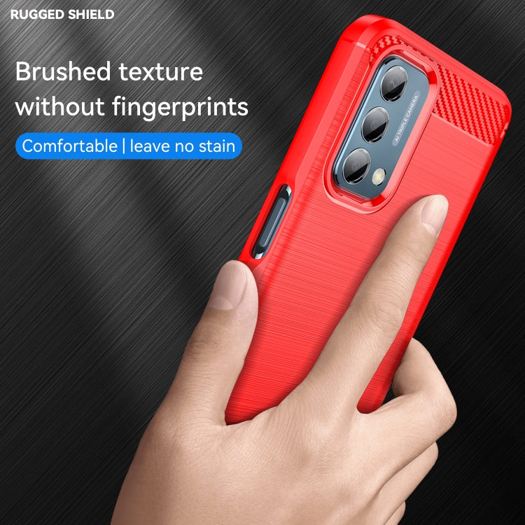 For OnePlus Nord N200 5G Brushed Texture Carbon Fiber TPU Phone Case