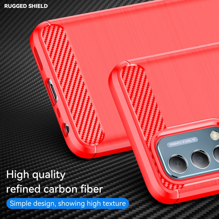 For OnePlus Nord N200 5G Brushed Texture Carbon Fiber TPU Phone Case
