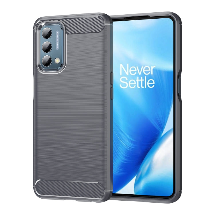 For OnePlus Nord N200 5G Brushed Texture Carbon Fiber TPU Phone Case