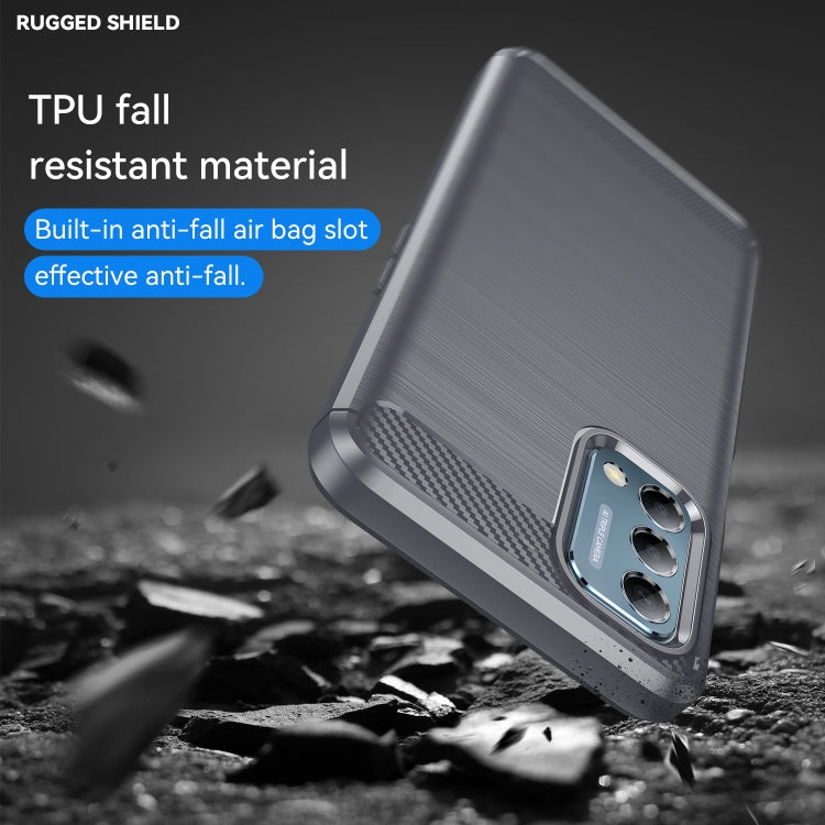 For OnePlus Nord N200 5G Brushed Texture Carbon Fiber TPU Phone Case
