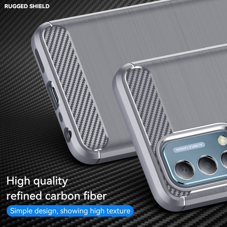 For OnePlus Nord N200 5G Brushed Texture Carbon Fiber TPU Phone Case