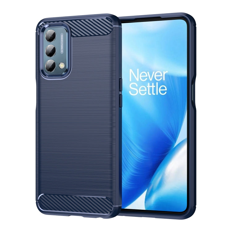 For OnePlus Nord N200 5G Brushed Texture Carbon Fiber TPU Phone Case