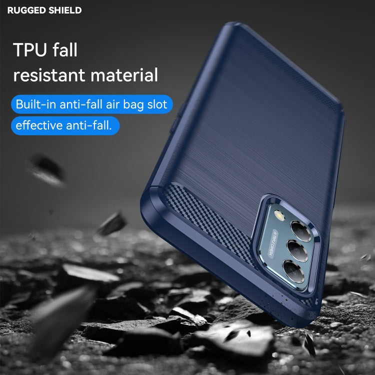 For OnePlus Nord N200 5G Brushed Texture Carbon Fiber TPU Phone Case