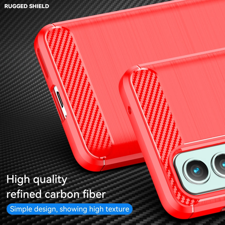 For OnePlus Nord 2 5G Brushed Texture Carbon Fiber TPU Phone Case