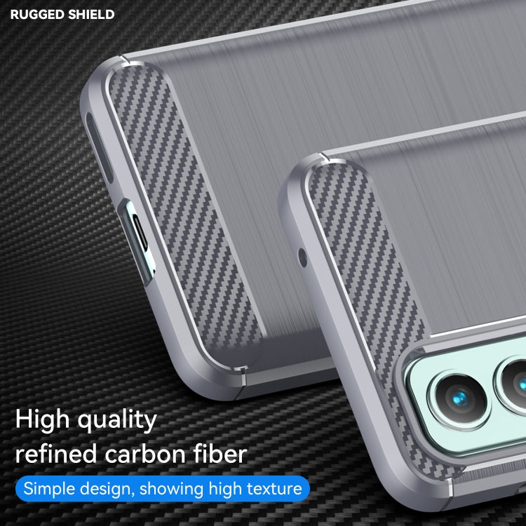 For OnePlus Nord 2 5G Brushed Texture Carbon Fiber TPU Phone Case