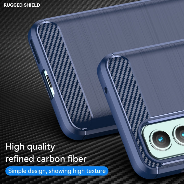 For OnePlus Nord 2 5G Brushed Texture Carbon Fiber TPU Phone Case