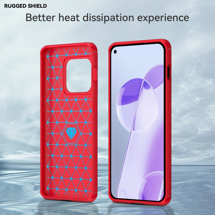 For OnePlus 10 Pro 5G Brushed Texture Carbon Fiber TPU Phone Case