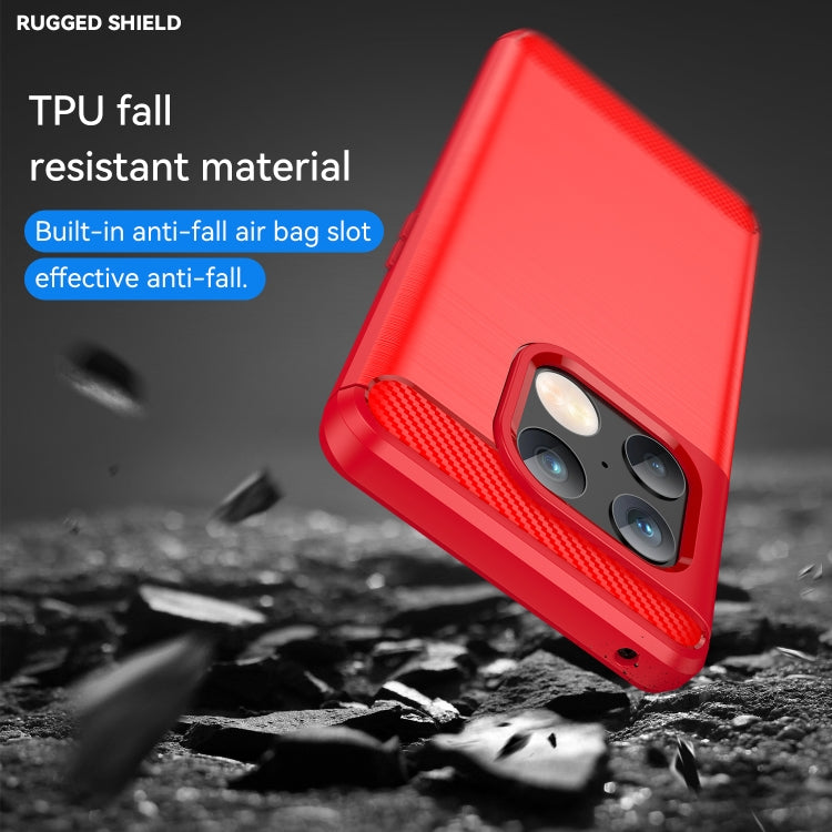 For OnePlus 10 Pro 5G Brushed Texture Carbon Fiber TPU Phone Case