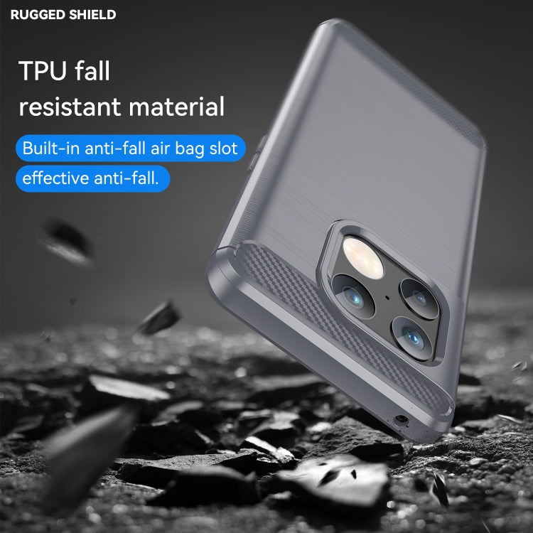 For OnePlus 10 Pro 5G Brushed Texture Carbon Fiber TPU Phone Case