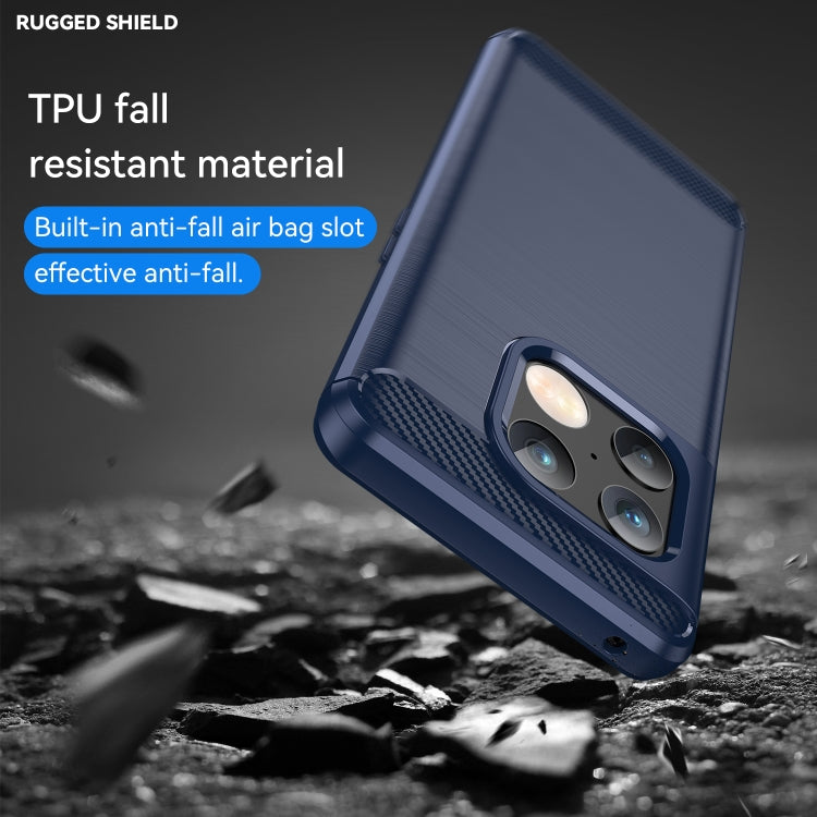 For OnePlus 10 Pro 5G Brushed Texture Carbon Fiber TPU Phone Case