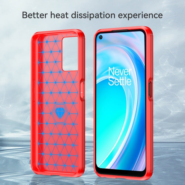 For OnePlus Nord CE 2 Lite 5G Brushed Texture Carbon Fiber TPU Phone Case